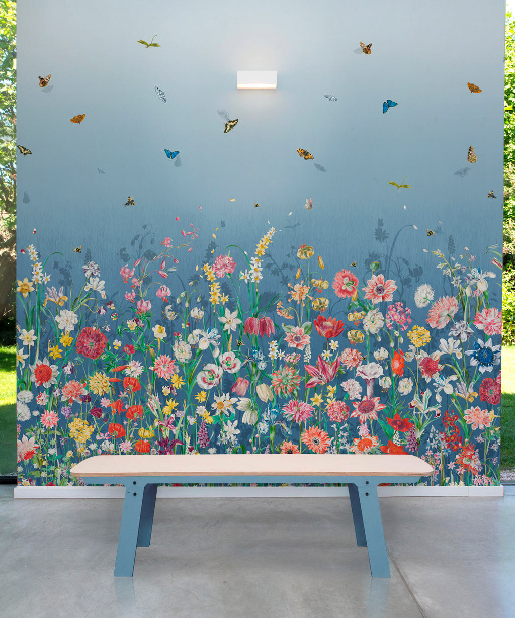 Jardin Mural • Blue • Insitu