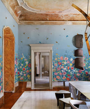 Load image into Gallery viewer, Jardin Mural • Blue • Insitu