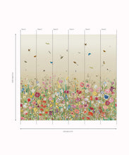 Load image into Gallery viewer, Jardin Mural • Gold • Panels