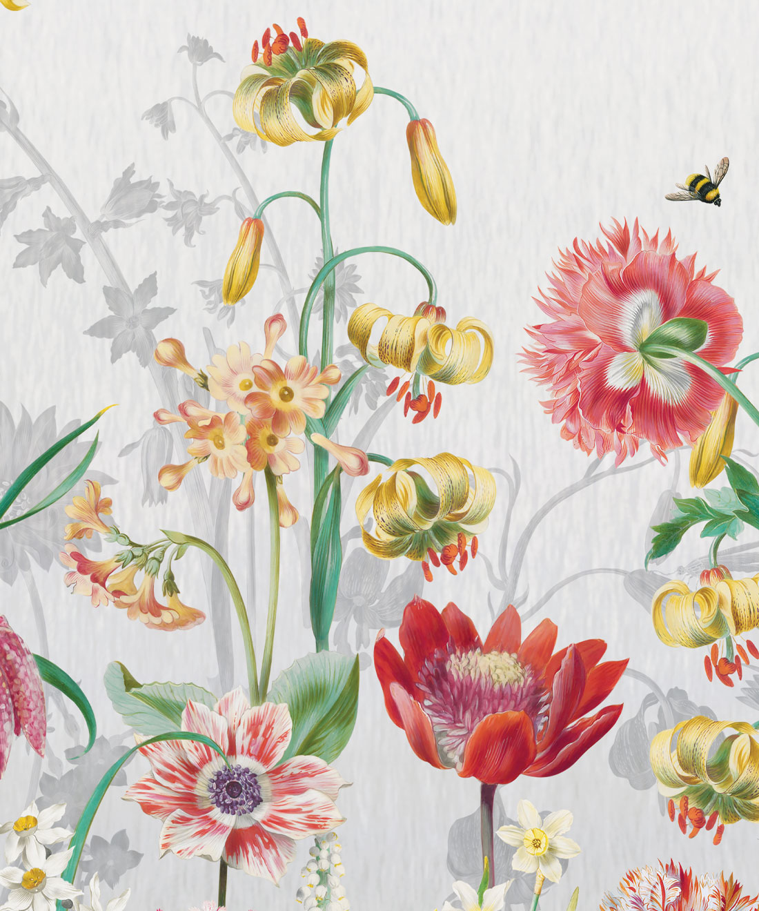 Jardin Mural • Grey • Swatch