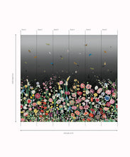 Load image into Gallery viewer, Jardin Mural • Night • Panels