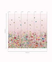 Load image into Gallery viewer, Jardin Mural • Powder Pink • Panels