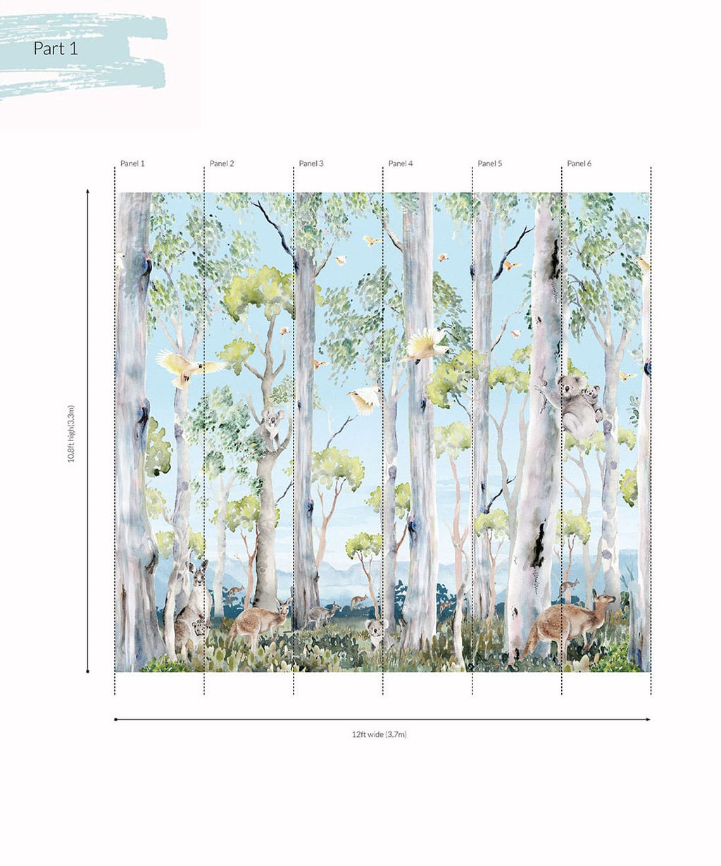 Native Bushland Mural • Kingdom Home • Roll 2a • Original