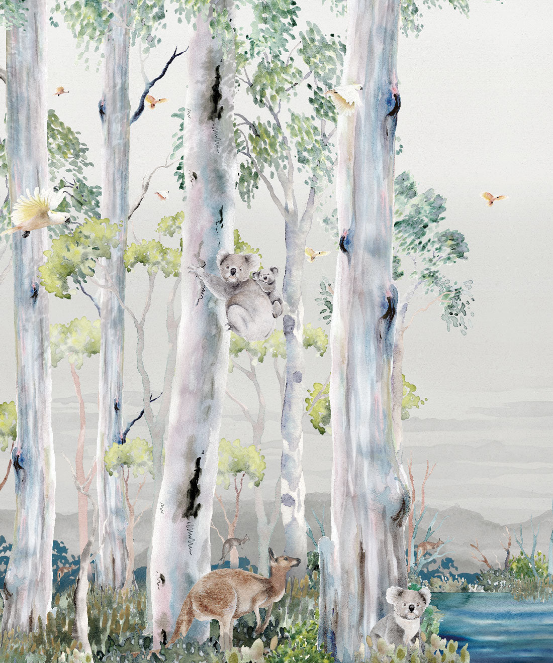 Native Bushland Mural • Kingdom Home • Swatch • Stoney