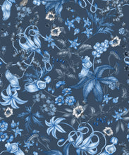 Load image into Gallery viewer, Magic Garden Collection by Kingdom Home - Alnwick Wallpaper - Colourway: Indigo Bloom - Swatch