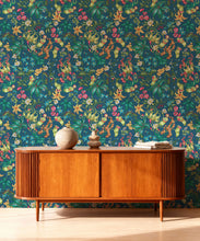 Load image into Gallery viewer, Magic Garden Collection by Kingdom Home - Alnwick Wallpaper - Colourway: Twilight Vine- Insitu