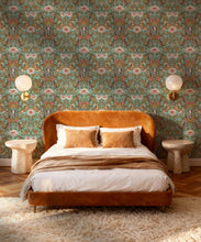 Load image into Gallery viewer, Magic Garden Collection by Kingdom Home - Green Magic Wallpaper - Colourway: Mint Condition - Insitu