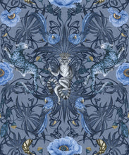 Load image into Gallery viewer, Magic Garden Collection by Kingdom Home - Green Magic Wallpaper - Colourway: Obsidian Fog - Swatch