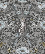 Load image into Gallery viewer, Magic Garden Collection by Kingdom Home - Green Magic Wallpaper - Colourway: Tropic Twilight - Swatch