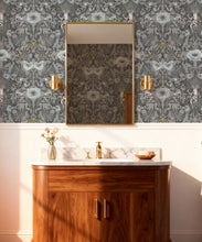 Load image into Gallery viewer, Magic Garden Collection by Kingdom Home - Green Magic Wallpaper - Colourway: Tropic Twilight - Insitu