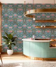 Load image into Gallery viewer, Magic Garden Collection by Kingdom Home - Green Magic Wallpaper - Colourway: Zaza Grove - Insitu