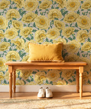Load image into Gallery viewer, Magic Garden Collection by Kingdom Home - Papaver Wallpaper - Colourway: Amberlight- Insitu