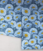 Load image into Gallery viewer, Magic Garden Collection by Kingdom Home - Papaver Wallpaper - Colourway: Chalk Indigo- Roll