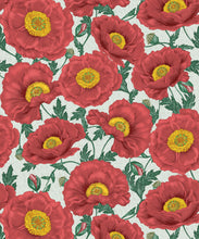 Load image into Gallery viewer, Magic Garden Collection by Kingdom Home - Papaver Wallpaper - Colourway: Vermilion Grove - Swatch