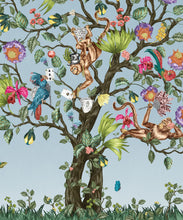 Load image into Gallery viewer, Magic Garden Collection by Kingdom Home - Garden of Sins Mural - Colourway: Bluebell Veil - Swatch