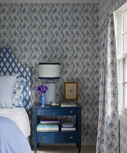 Load image into Gallery viewer, Colette Wallpaper - Colourway: Blue - Insitu