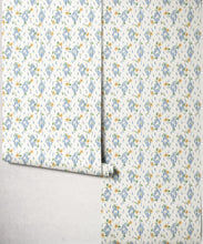 Load image into Gallery viewer, Dana Wallpaper - Colourway: Blue - Roll