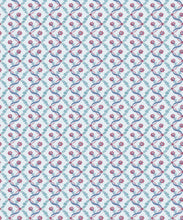 Load image into Gallery viewer, Jacqueline Wallpaper - Colourway: Blue - Swatch
