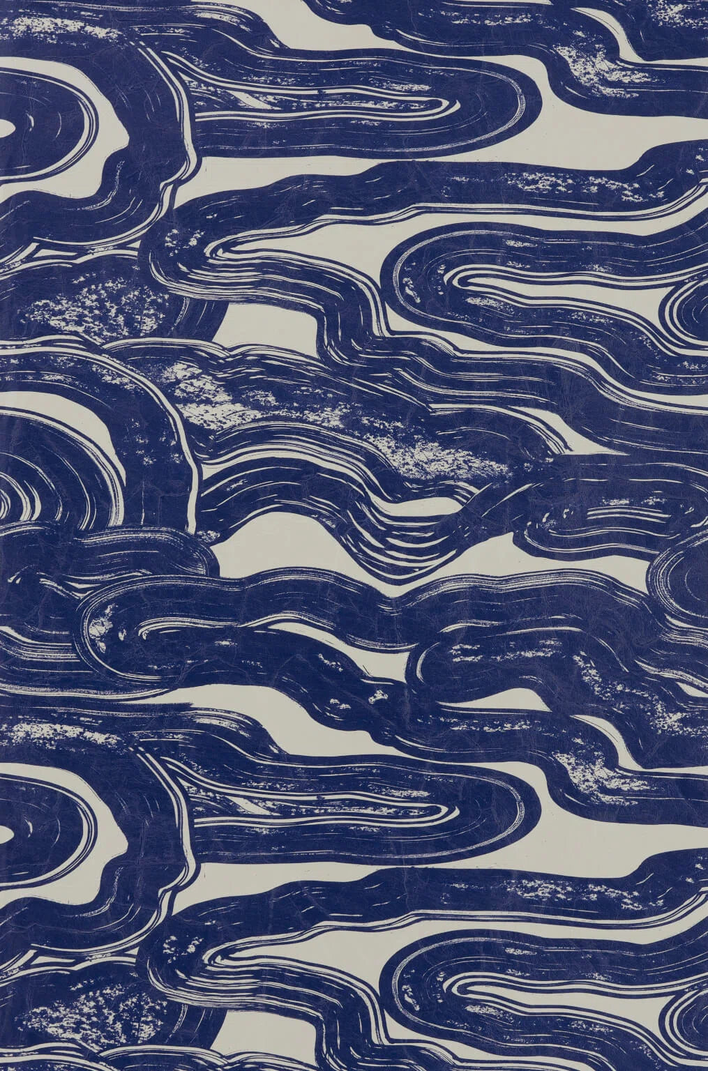 Nuages wallpaper in Indigo