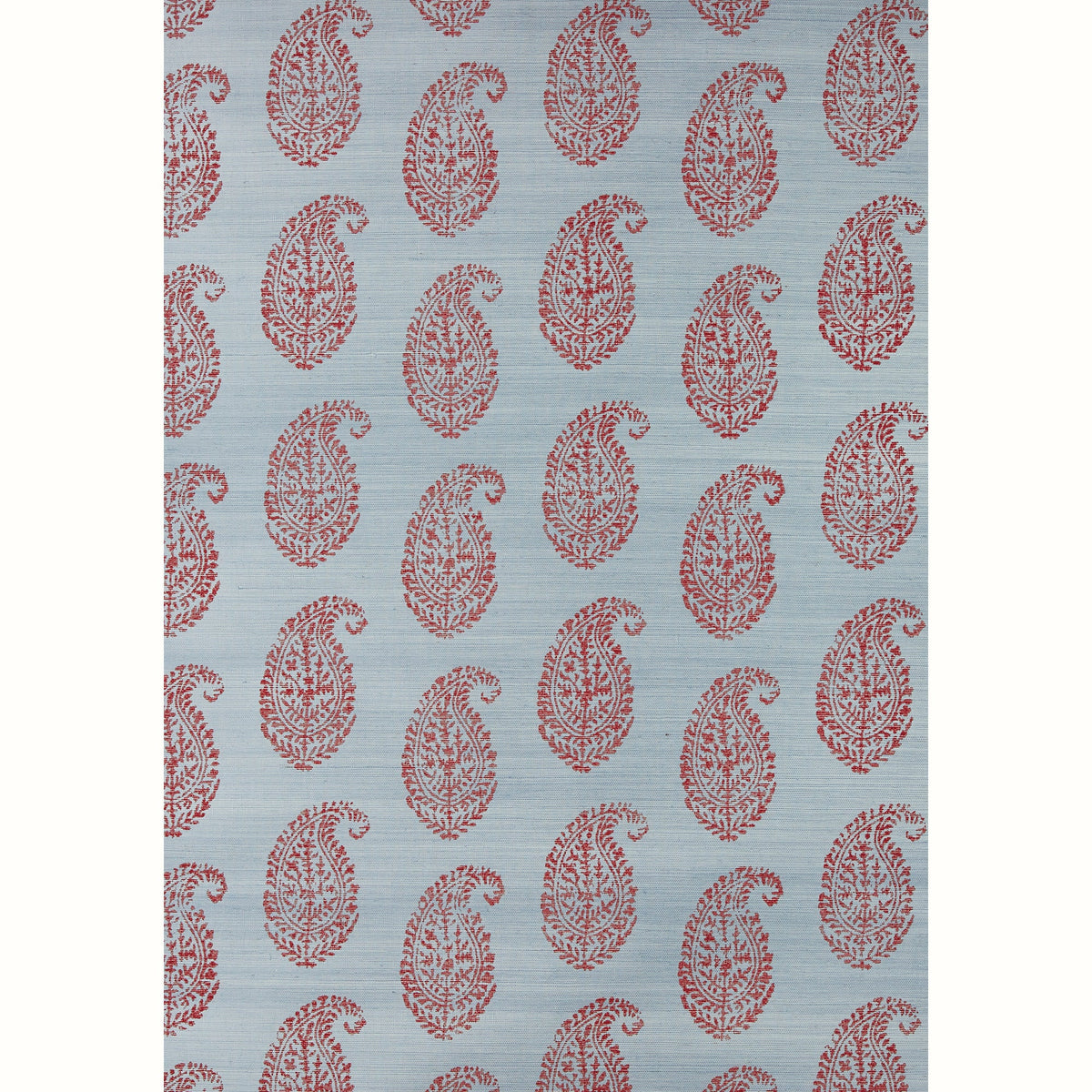 Kashmir Paisley Grasscloth Wallpaper by Peter Dunham