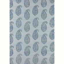 Load image into Gallery viewer, Kashmir Paisley Grasscloth Wallpaper by Peter Dunham - Sky/Red