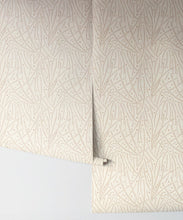 Load image into Gallery viewer, Brush Wallpaper • Floral Wallpaper • Cream • Rolls