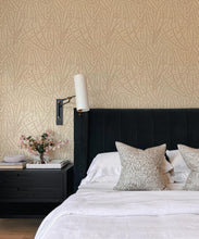 Load image into Gallery viewer, Brush Wallpaper • Floral Wallpaper • Cream • Insitu