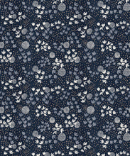 Load image into Gallery viewer, Dainty Wallpaper • Floral Wallpaper • Navy • Swatch
