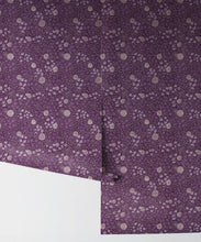 Load image into Gallery viewer, Dainty Wallpaper • Floral Wallpaper • Purple • Rolls