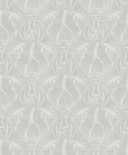 Load image into Gallery viewer, Deep Sea Wallpaper • Floral Wallpaper • Gray • Swatch