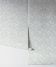 Load image into Gallery viewer, Deep Sea Wallpaper • Floral Wallpaper • Gray • Rolls