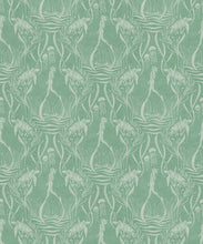 Load image into Gallery viewer, Deep Sea Wallpaper • Floral Wallpaper • Mint • Swatch