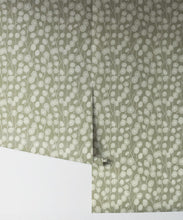 Load image into Gallery viewer, Lunaria Wallpaper • Floral Wallpaper • Green • Rolls