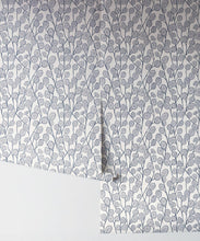 Load image into Gallery viewer, Lunaria Wallpaper • Floral Wallpaper • Linen • Rolls
