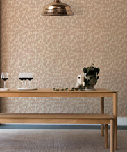 Load image into Gallery viewer, Lunaria Wallpaper • Floral Wallpaper • Nude • Insitu