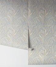 Load image into Gallery viewer, Neptunes Necklace Wallpaper • Floral Wallpaper • Gray • Rolls