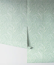 Load image into Gallery viewer, Neptunes Necklace Wallpaper • Floral Wallpaper • Mint • Rolls