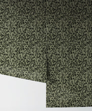 Load image into Gallery viewer, Petals Wallpaper • Floral Wallpaper • Evergreen • Rolls