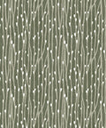 Pussy Willow Wallpaper • Abstract Botanical Wallpaper • Evergreen• Swatch