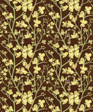 Load image into Gallery viewer, Quince Wallpaper • Floral Wallpaper • Brown • Swatch