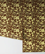 Load image into Gallery viewer, Quince Wallpaper • Floral Wallpaper • Brown • Rolls