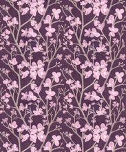Load image into Gallery viewer, Quince Wallpaper • Floral Wallpaper • Lilac • Swatch
