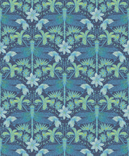 Load image into Gallery viewer, Starseed Wallpaper • Floral Wallpaper • Aqua • Swatch