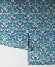 Load image into Gallery viewer, Starseed Wallpaper • Floral Wallpaper • Aqua • Rolls