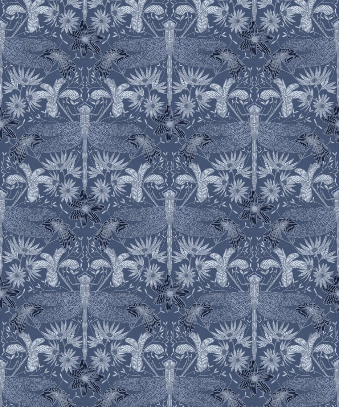 Starseed Wallpaper • Floral Wallpaper • Grey • Swatch