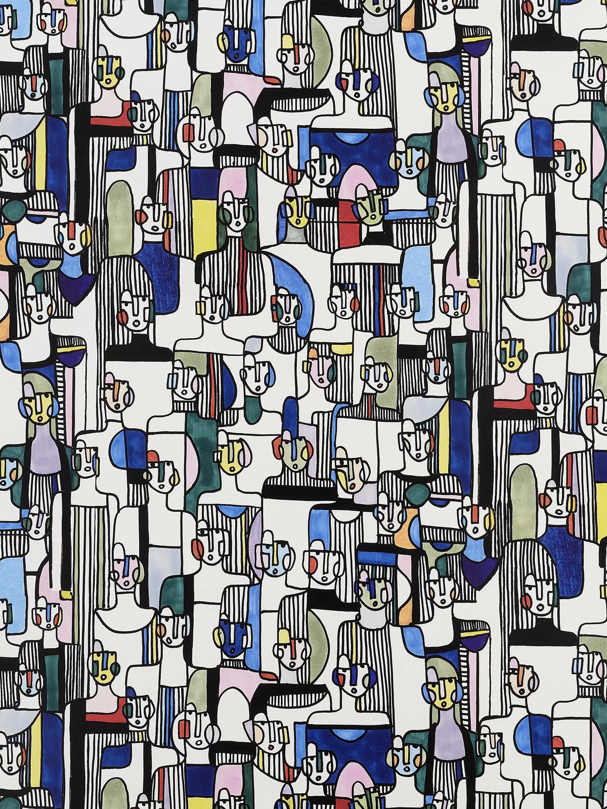 Les modeles wallpaper in Multicolore