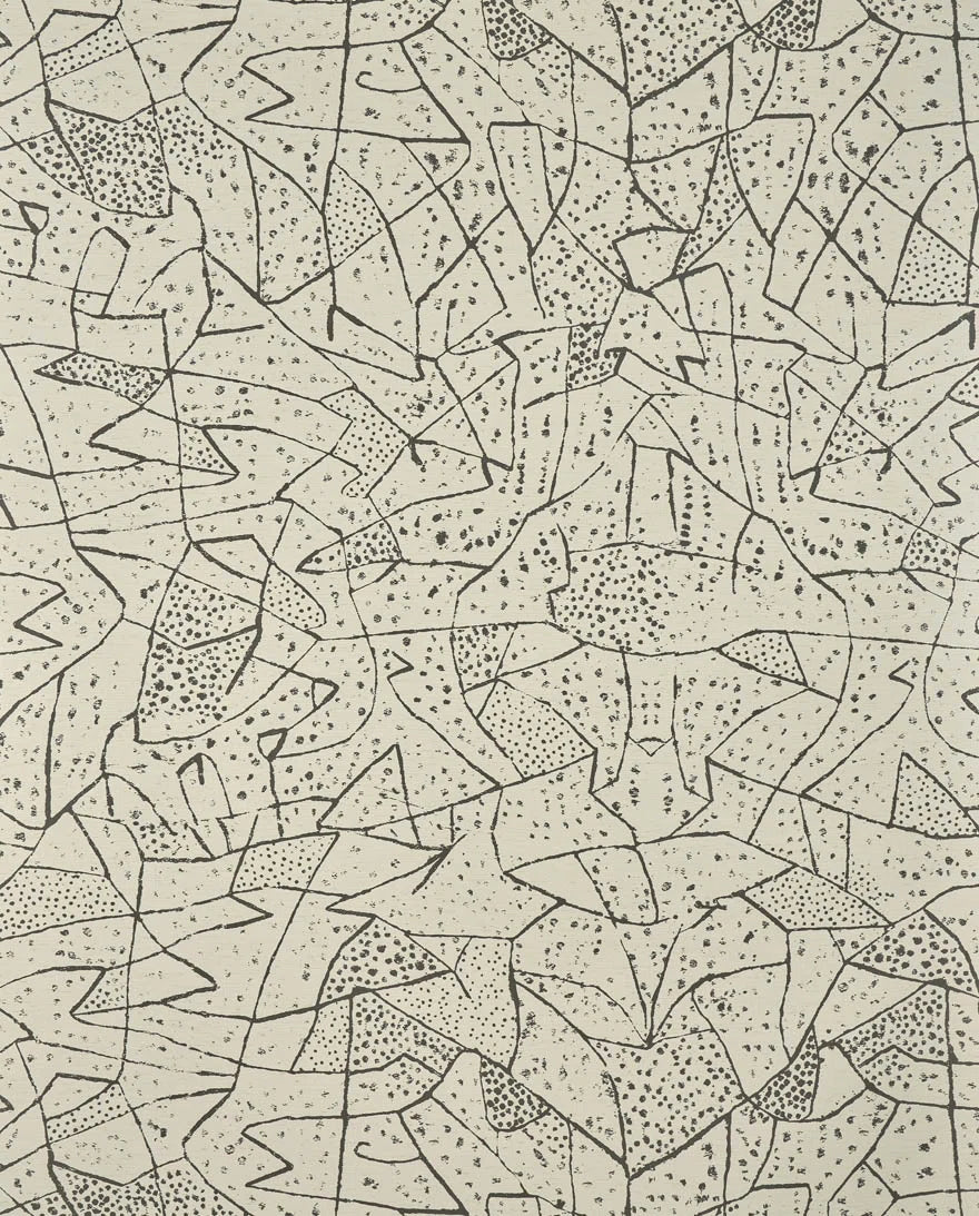 Tapa wallpaper in Fusain