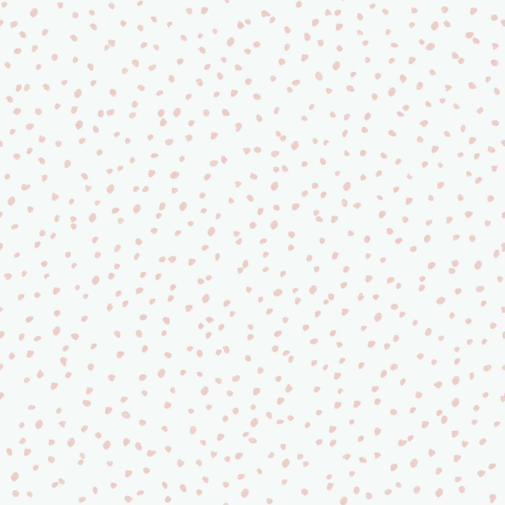 Handrawn Confetti Dots Wallpaper - Pink pattern