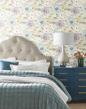 Load image into Gallery viewer, Evelyn Wallpaper - Lavender room setting