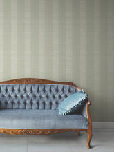 Load image into Gallery viewer, Colbert Stripe Wallpaper - Seafoam room setting